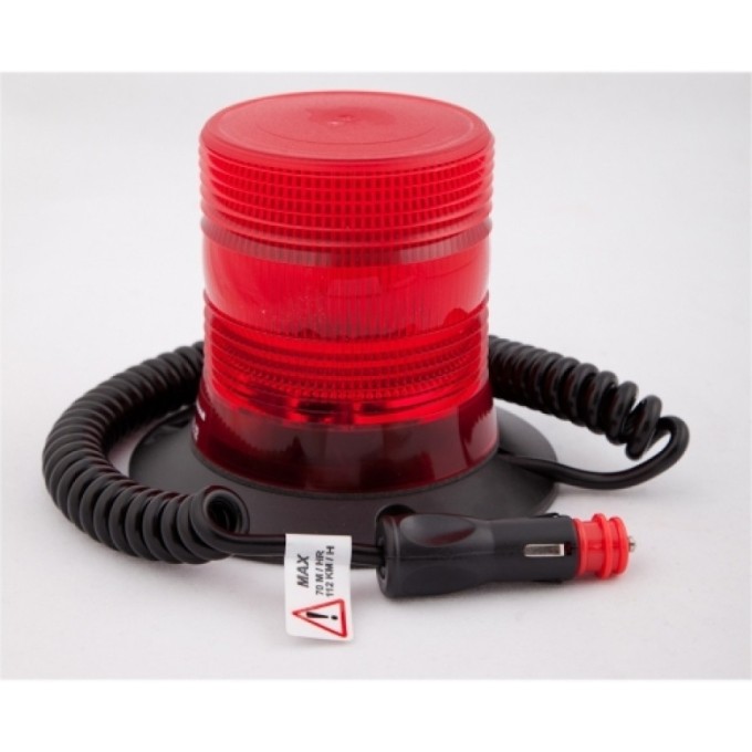 Girofar compact xenon 2W multivoltaj 10-100V cu prindere magnetica - pentru vehicule electrice si motostivuitoare